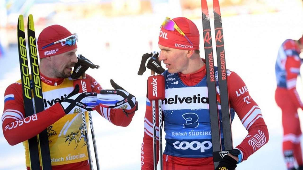 Большунов и Устюгов устроили стычку во время спринта на этапе Кубка России