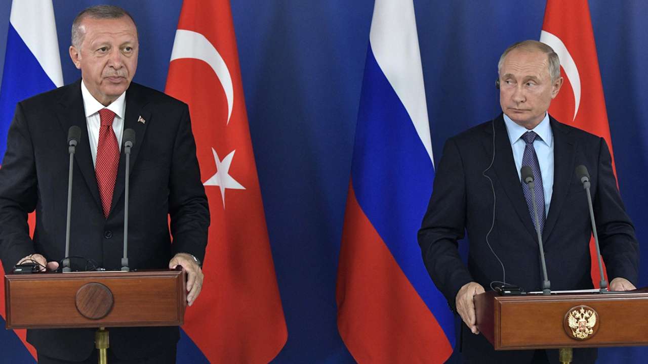 В Сочи прошла пресс-конференция Путина и Эрдогана по итогам переговоров